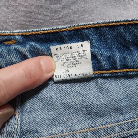 Levi's 512 Slim Fit Tapered Leg Mens Jeans Blue 33x32 - Picture 5 of 5